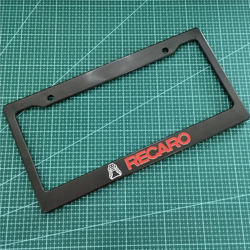 Spot Goods COD  Universal 1PCS ABS US Car License Plate Frame Cover JDM Nightkids Speedhunter Number Plate Holder 6