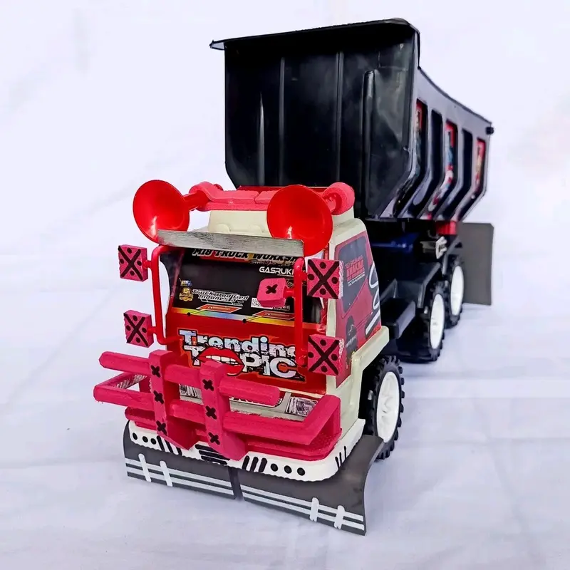 mainan truk muatan pasir pull modifikasi random 7