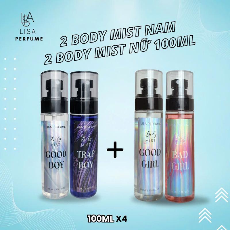 Body Mist ,Nước hoa , Xịt Miệng {Mua 3 Tặng 2} Xịt Thơm Phòng , Xịt Thơm Quần Áo Mùi Thơm nhẹ nhàng, Lưu Hương lâu Chính Hãng Lisaperfume. 9