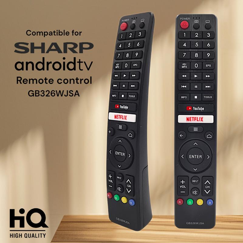 Điều Khiển Từ Xa Thay Thế Cho TV Thông Minh Android Sharp Youtube Netflix, GB326WJSA 1
