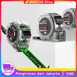 Meteran Pengukur Anti Karat 10 Meter Tahan Banting Bahan Stainless Steel Tembus Pandang Rol Pengukur Murah