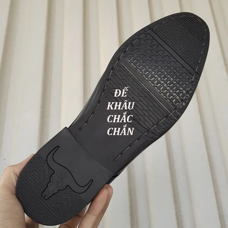 Giày Tây Xả Kho Da Mềm- Đế Khâu Bảo Hành 1 Năm, Mã CS06-2 PVC Nam Shoes 3