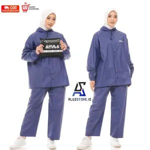 JAS HUJAN ,RAINCOAT ANTI REMBES Pria Wanita Setelan Baju dan Celana By AKULA Original