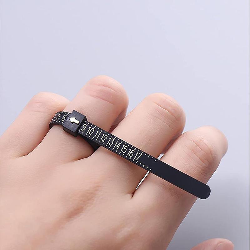 Accurate 1-17 US Ring Sizer, Plastic Finger Sizing Measure Tool For Home Shop, Ring Finger Measure, Hand Measuring Tools, Jewelry Tool 6
