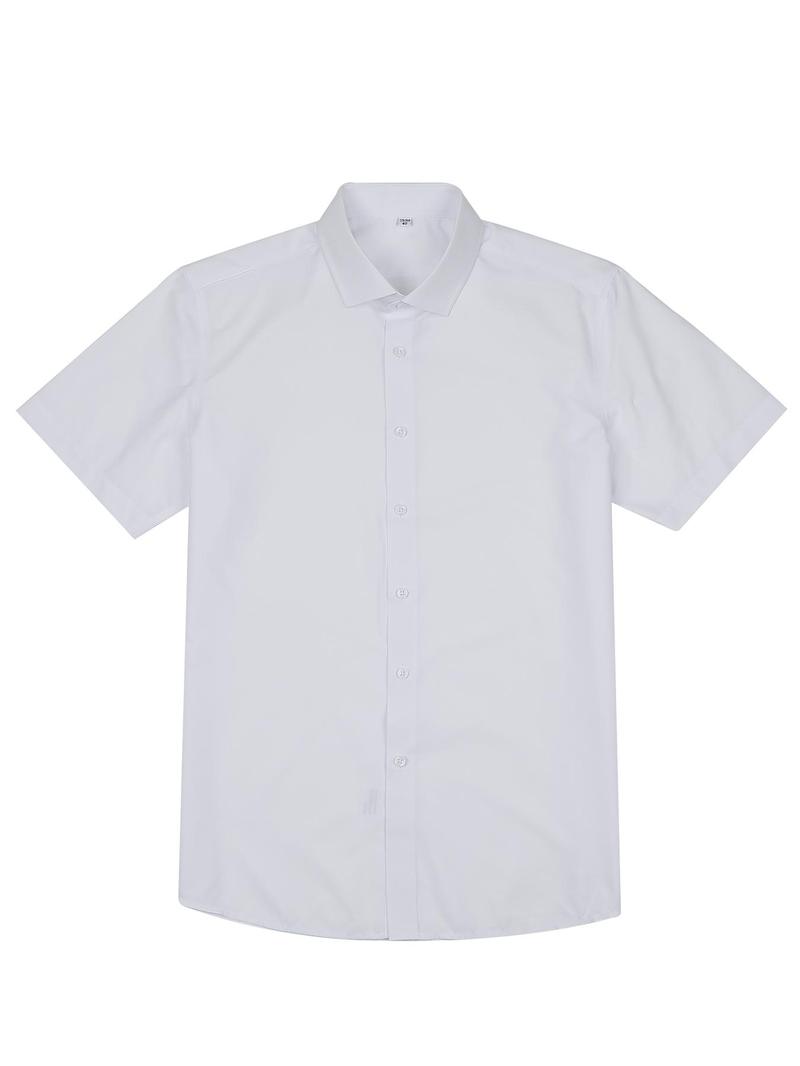 Product Introduction of Men's Solid Color Button Front Shirt, Casual Comfortable Short Sleeve Collared Top for Summer, Fashion Men's Clothes for Outdoor Activities 16