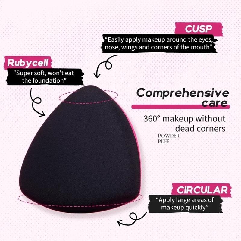 [HỎA TỐC] Set 2 bông mút Lishu Self Love phiên bản giới hạn tán nền mỏng nhẹ 2