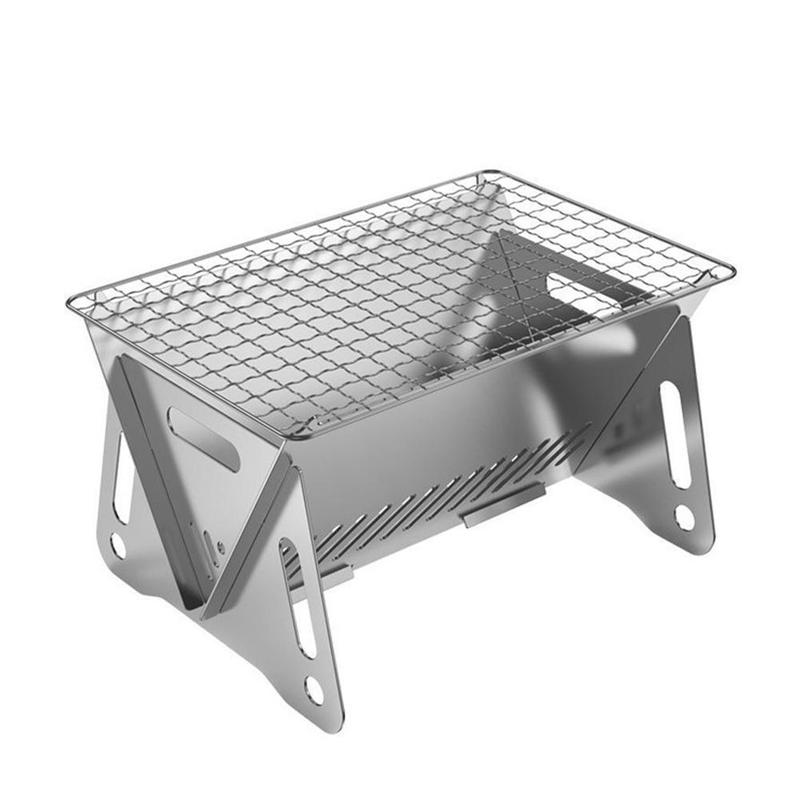 Product Introduction of 1pcs Camping Mini Folding BBQ Grill Charcoal Stove Ventilation Outdoor Oven Portable 26