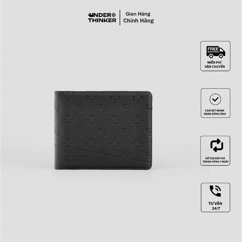 Ví Da Nam Monogram VASTY Dập Chìm Cao Cấp | Local Brand Chính Hãng UNDERTHINKER