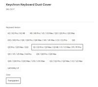 Gambar Keychron Keyboard Dust Cover - Q8/Q8 Pro dari Keychron Indonesia Kota Administrasi Jakarta Barat 2 Tokopedia