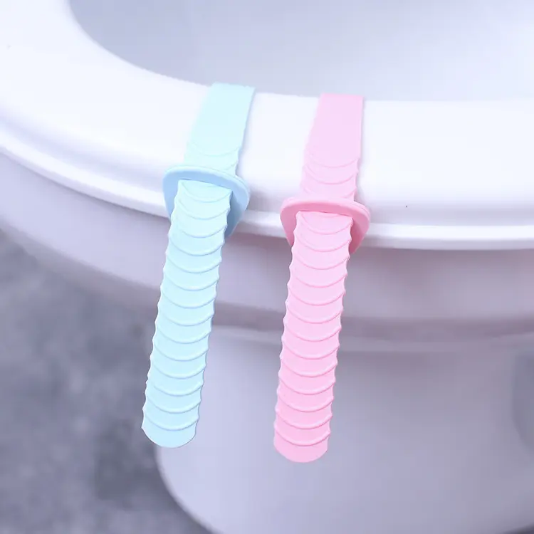 Silicone Toilet Cover Lifter, Anti-Dirty Hands Lifting Handle Lift Toilet Lid Accessories Potty Seat Hygiene Handle Flip Handle