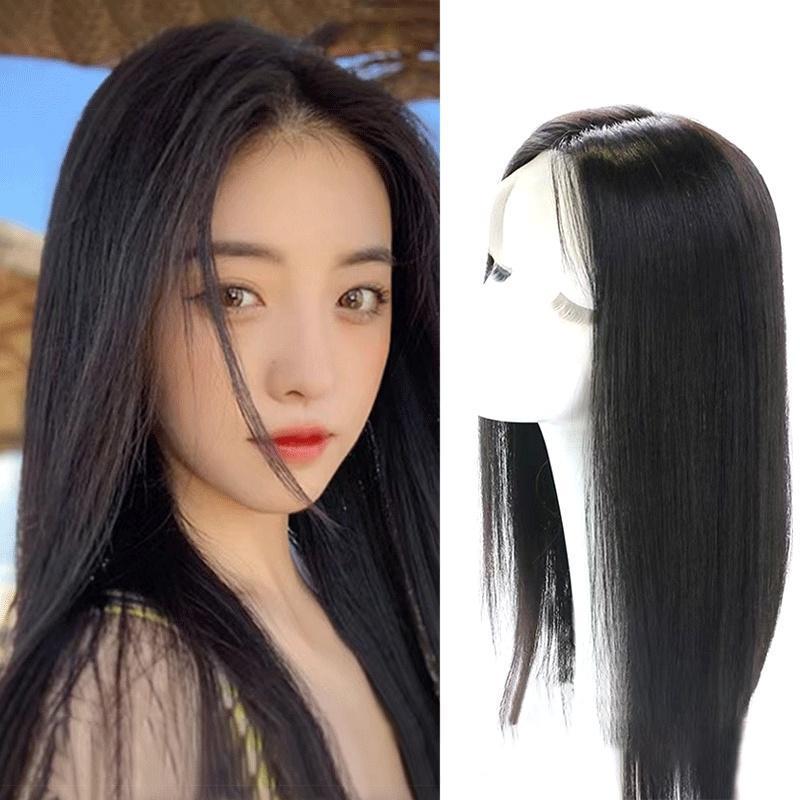 Tóc Giả Trùm Đầu, Thời Trang, Dành Cho Nữ, Màu Đen Và Nâu Tự Nhiên, Tóc Giả Thẳng, Dài / Ngắn, Xẻ Giữa, Làm Bằng Lụa Chịu Nhiệt Độ Cao