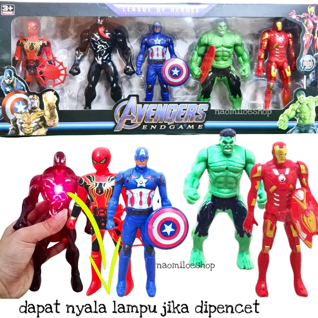 Jumbo mainan Robot super hero figurin 1 set superhero mainan action figure Anak