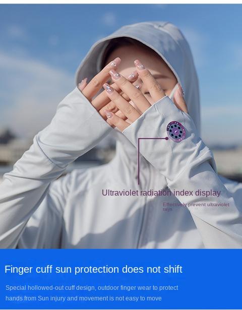 Product Introduction of Ice Silk Sun Protection Clothing Women's Loose Breathable Cloak UV-Proof Sun-Proof Thin Coat Sun-Protective Clothing 8