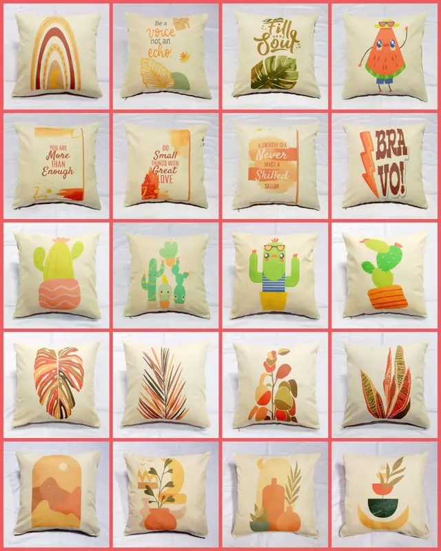 Sarung Bantal kursi ukuran 40x40cm Resleting jepang 3