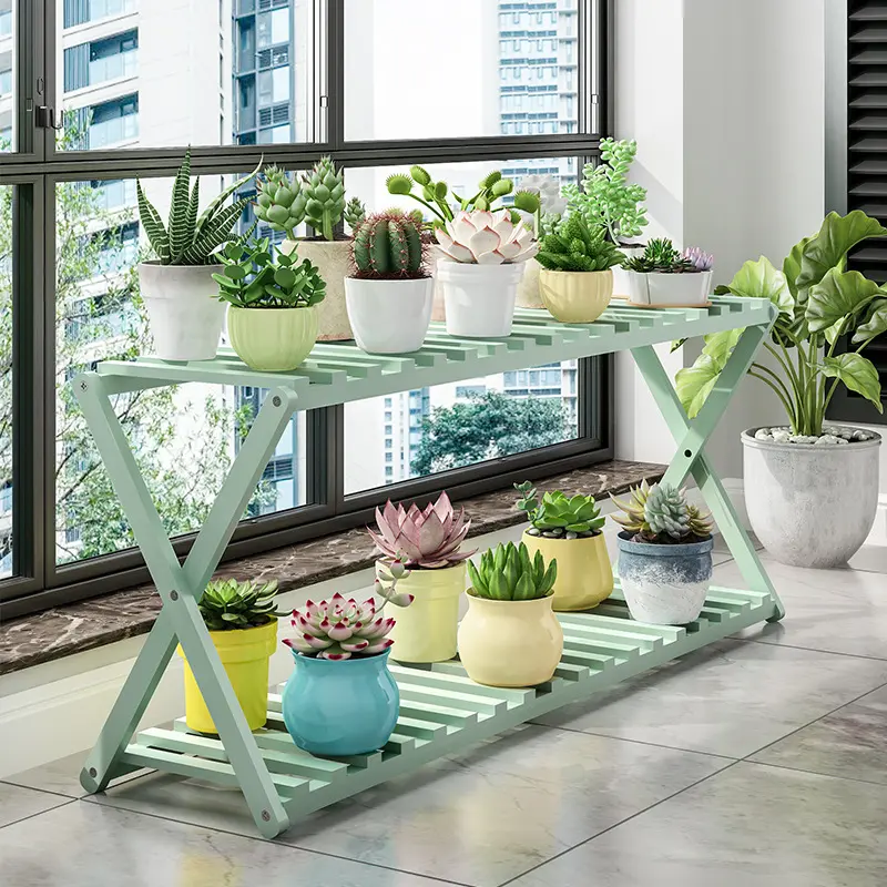 Flower rack, living room floor standing storage rack, balcony decoration layout, internet famous succulent flower pot, plant placement rack, multi-layer Organiser