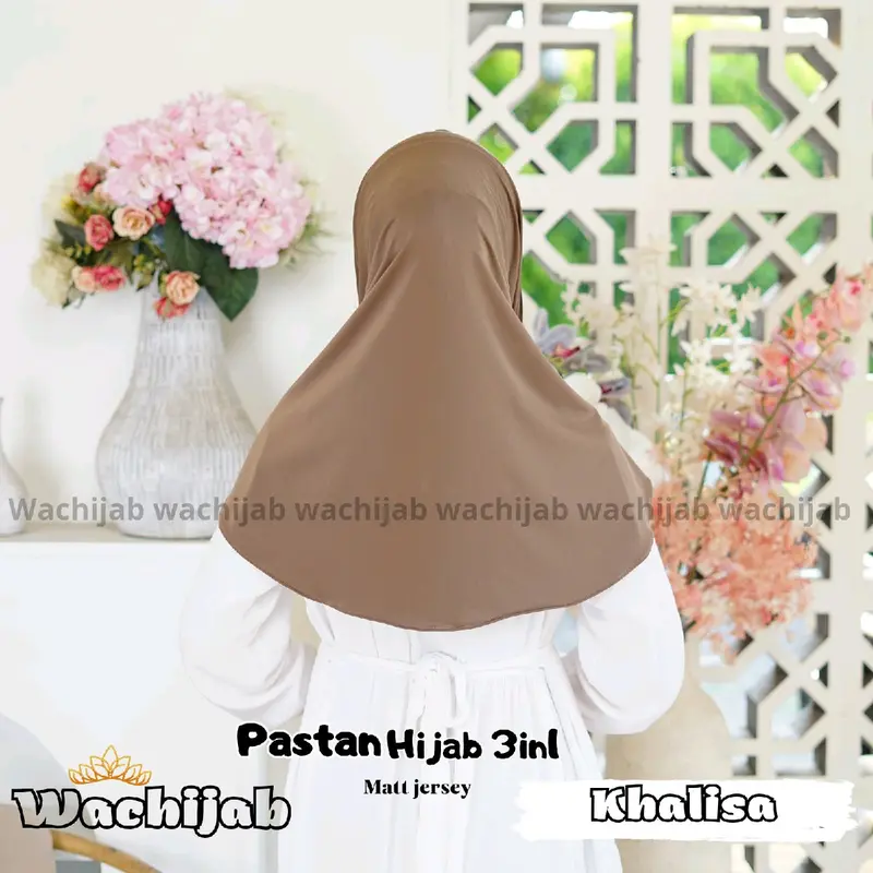 Pashmina Oval Inner ninja Bahan jersey pastan wachijab Hijab Wanita Muslim Kerudung Instan Panjang 3