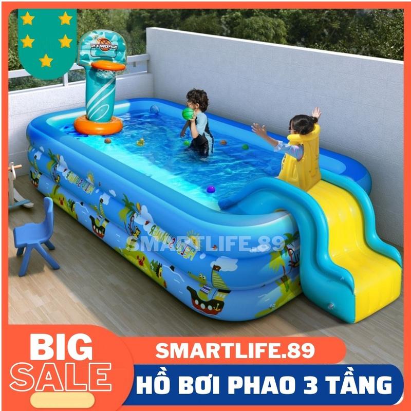 Hồ bơi bể bơi cho bé trẻ em phao thành cao mini giá rẻ Đồ Chơi