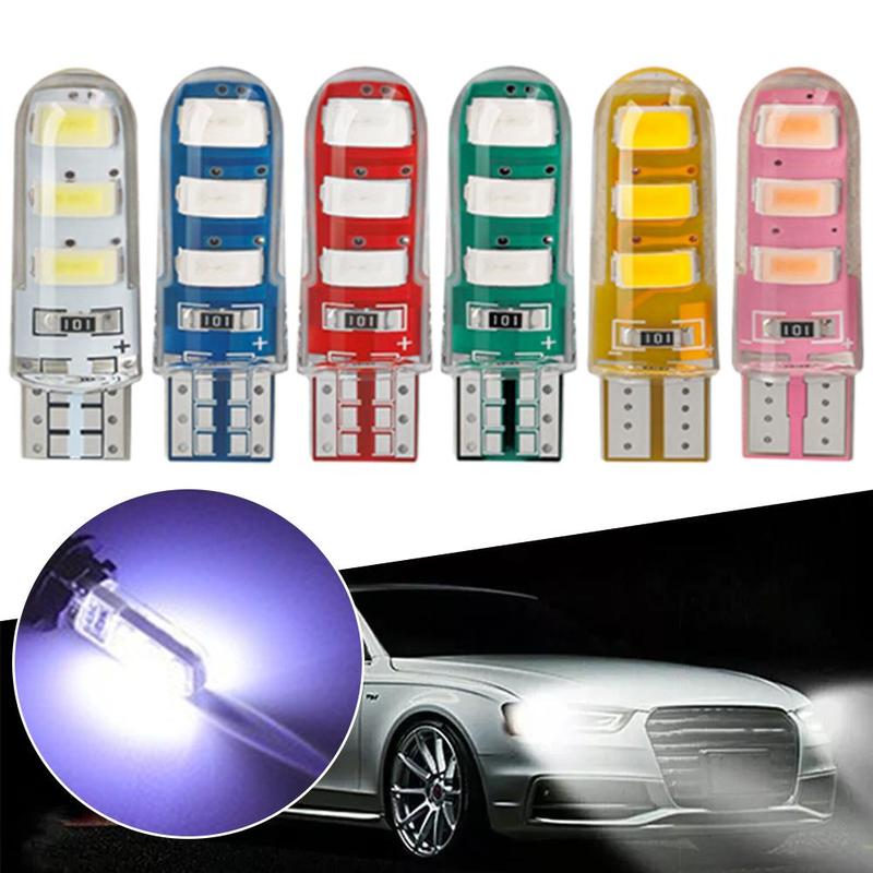 Product Introduction of Silicone W5W Glue Display Light High-brightness Small Bubble 12V 2 PCS Automobile LED Width Indicator Light For T10 5630 6SMD 24