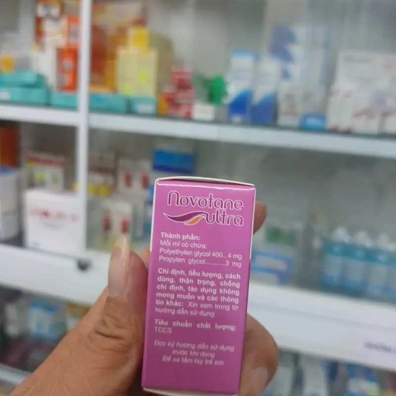 Novotane Ultra 5ml, nước mắt nhân tạo cấp ẩm, giảm kích ứng dùng cho người đeo lens, kính áp tròng. 2