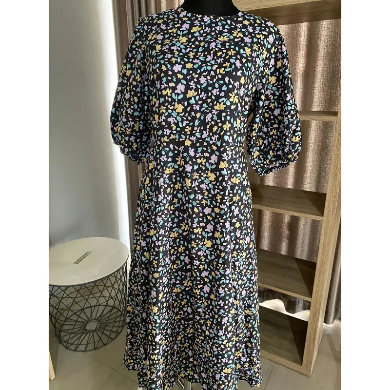 SOHYUN CHIC CASUAL FLOWER KOREAN STYLE MAXI DRESS nagita slavina fairy vintage outfit dresswell long dress 4