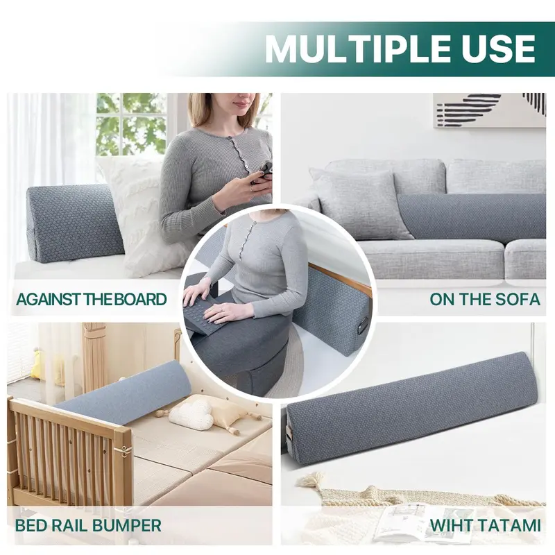 Wedge Pillow, 1 Count Split Gap Filler for Bed, Mattress Connector Replaces A Mattress Gap Filler, Birthday Gift Ideas, Gifts for Dad, Bedroom Accessories 2
