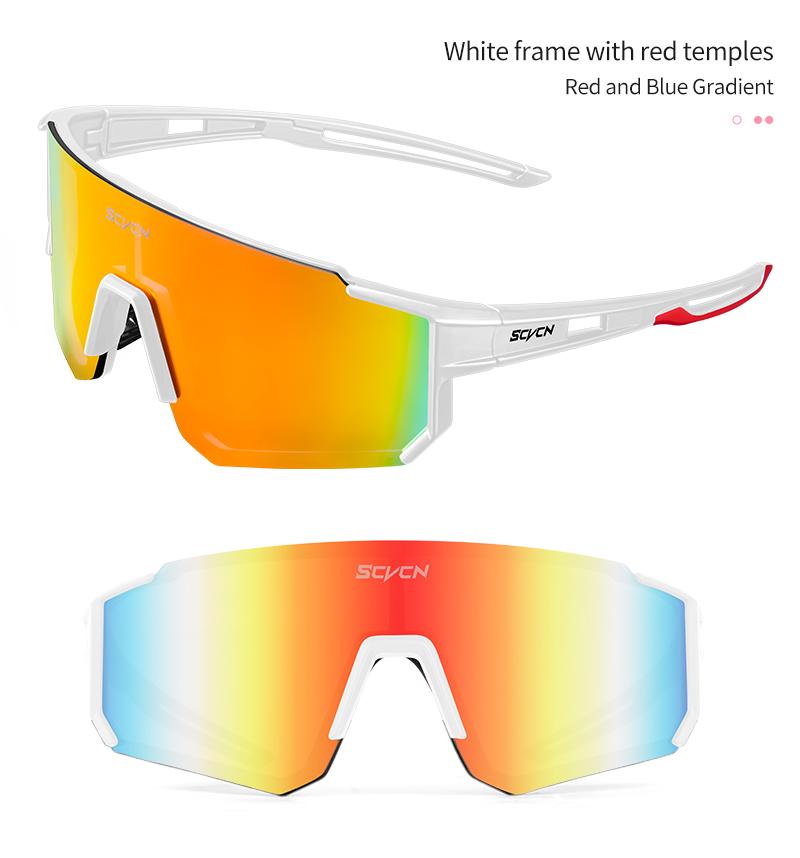 Product Introduction of SCVCN Fsshion Sunglasses Street Cycling Glasses Bike Men UV400 Sports MTB Outdoor Bicycle Women Sunglasses Multi Color Riding 15