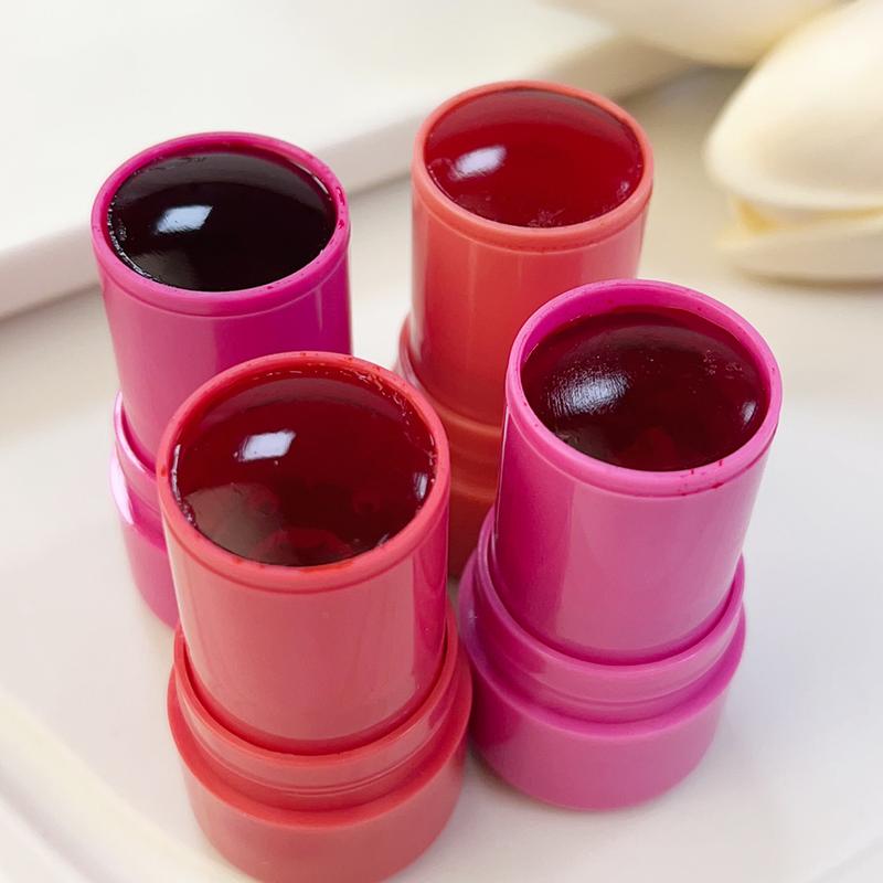 Product Introduction of 4 Colors Jelly Blush Stick Long Lasting Multi-use Cheek Lip Moisturizing Blusher Brightening Skin Makeup Cosmetics 40