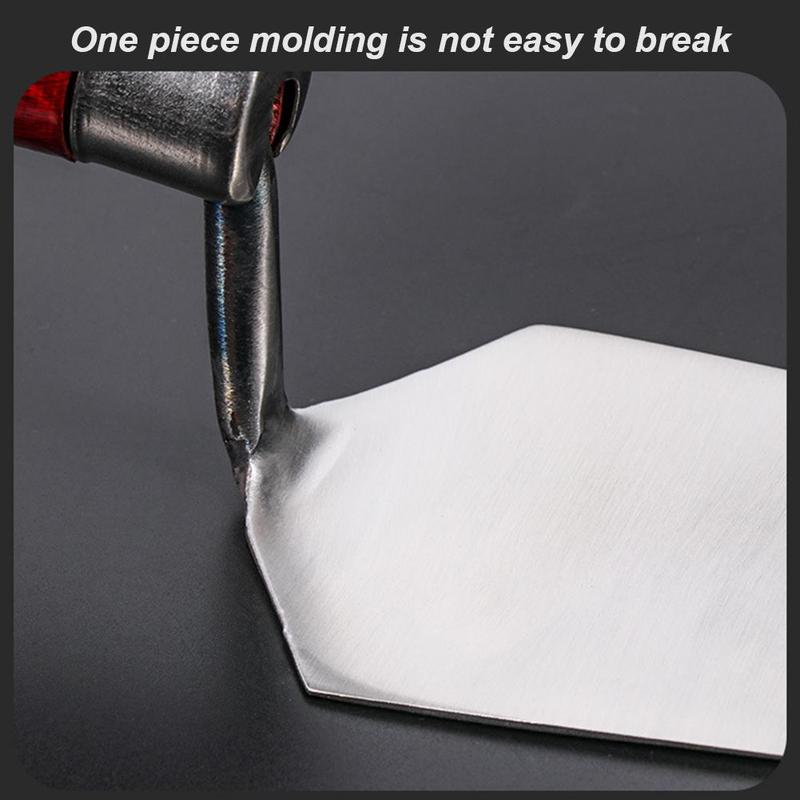 Product Introduction of Stainless Steel Spatula One-piece Stainless Steel Dish Spoon Small Shovel Forging Masonry Tool Y8T4 23