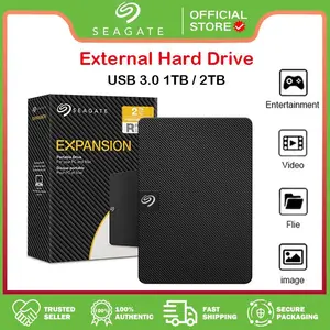 Seagate Expansion Portable Drive 1TB 2TB External Hard Drive For Mac and Windows Portable USB 3.0 External HDD 3 Years Warranty