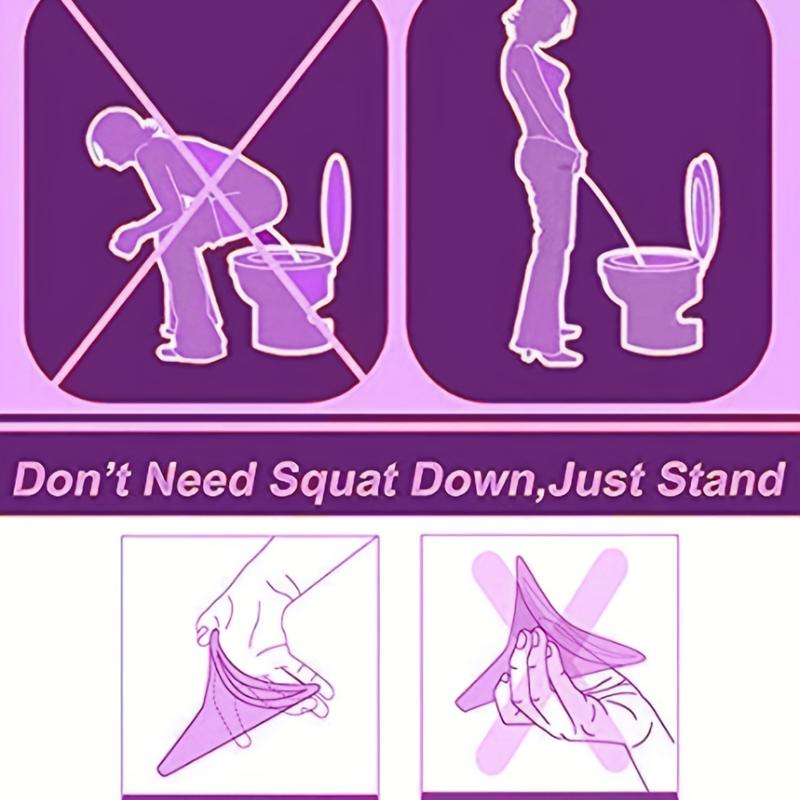 Product Introduction of 1pc Random Female Urination Device, Standing Urinals For Women, Reusable Silicone Urinal Foolproof Pee Funnel, Portable Urinal 4