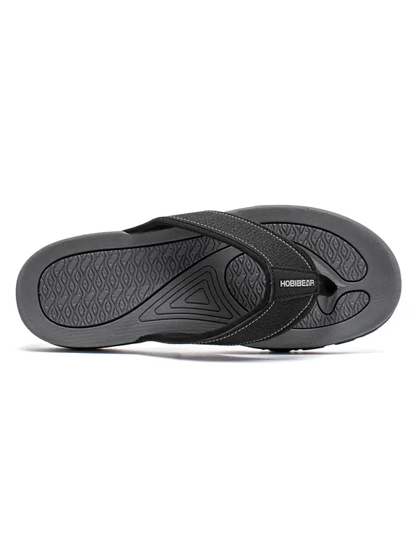 Men's Casual Breathable Flip Flops, 1 Pair Trendy Open Toe Slippers, Fashionable Slippers for Indoor & Outdoor Wear 8