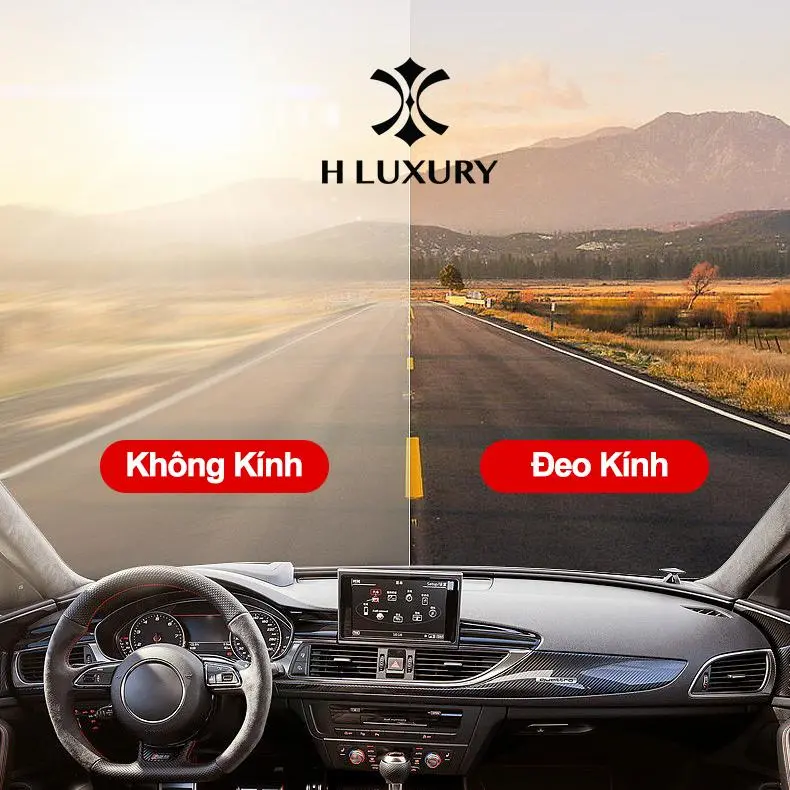 [Hluxury] Kính râm nam nữ H Luxury Eyewear Form chữ nhật V2 cho Nam Nữ - Mắt Kính Râm Nam Nữ Form Dạng Mới 7
