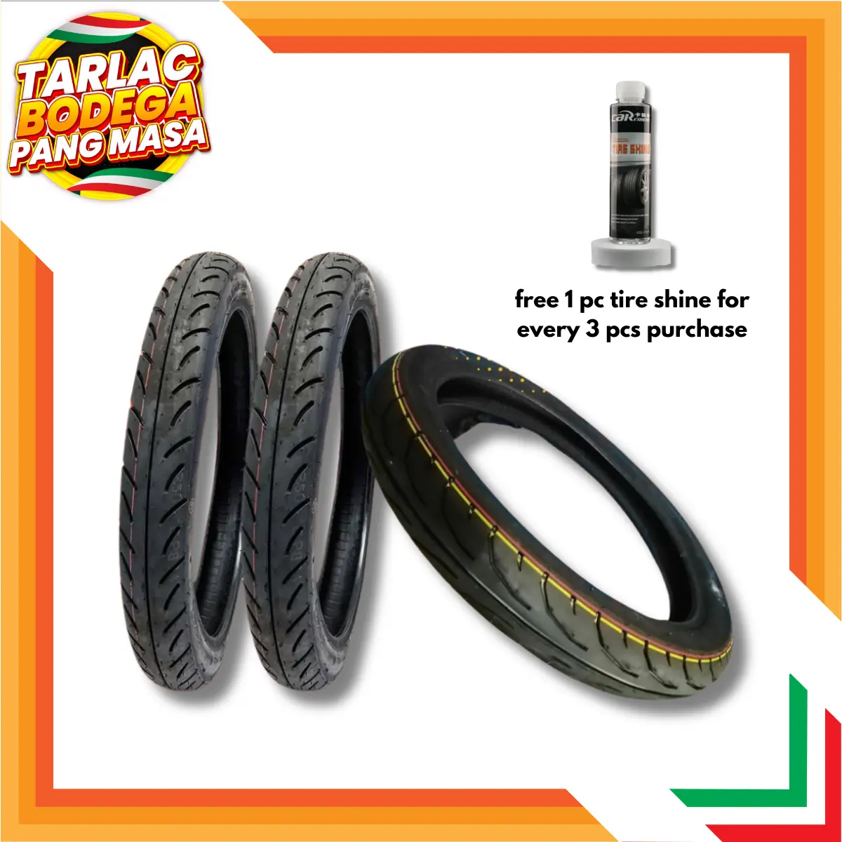 MURANG GULONG HIGH QUALITY/LOW PRICE for Motorcycles (FREE 1PC TIRESHINE FOR EVERY 3 PCS ORDERS)