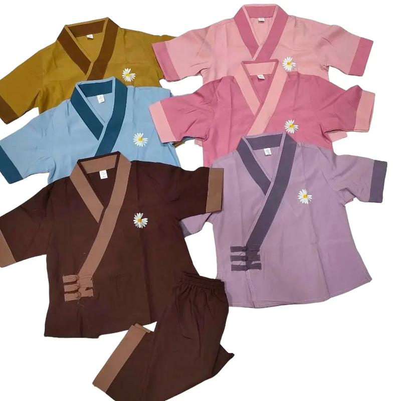 Đồ Bộ Bé Ba Nút cổ V Bé gái - Màu Sắc Đa Dạng - Size Cho Trẻ Từ 7 - 40kg Cho Bé