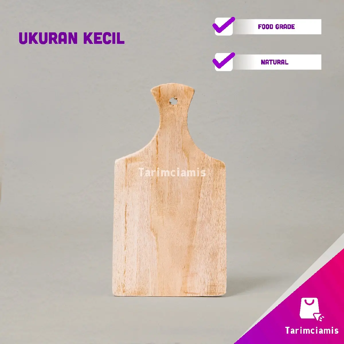 talenan kayu Mahoni ukuran kecil Kitchenware
