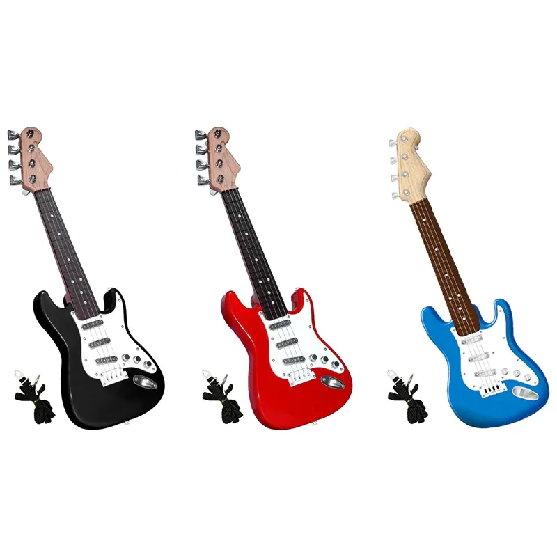 17In Guitar Toy for Kids,4 Strings Electric Guitar Musical Instruments for Children,Portable Electronic Instrument Toy
