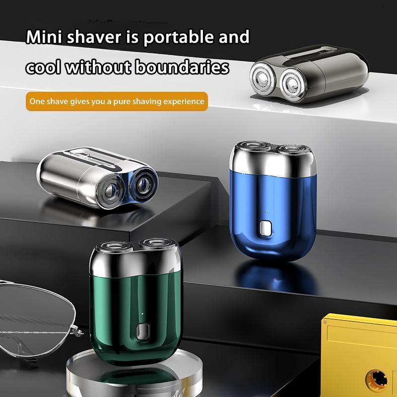 Product Introduction of Those Mini Shaver On-the-Go, Portable Alloy Electric Shaver for Men, Cordless Travel Shaver, Dry Shaver, USB Rechargeable Electric Razor, Ipx7 Waterproof, Easy Cleaning, Battery Indicator Facial Silky 10
