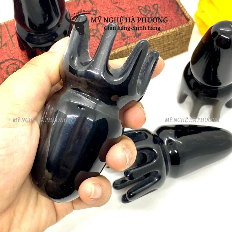 Lược sừng Bạch Tuộc masage da đầu giúp thư giãn hiệu quả 5