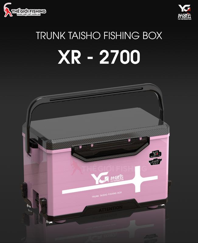 Thùng câu XR - YG 2700 kèm phụ kiện gồm dây đeo, khay mồi, hộp đựng đồ, bộ 3 phụ kiện, pat ô gập Đi Câu hạt đậu tằm câu chép Bắt Cá Fishing Nữ Câu Cá