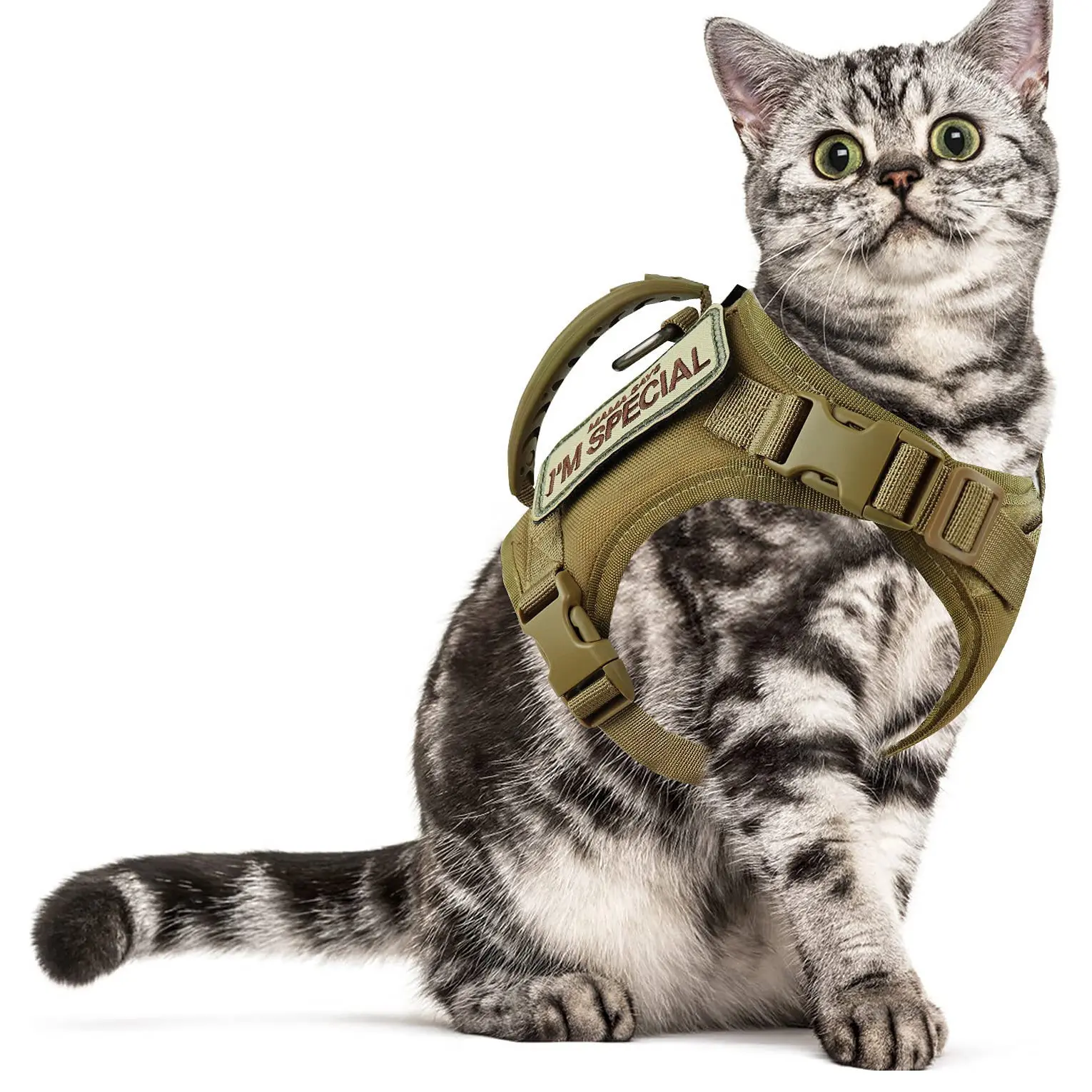 Hot-selling Outdoor Tactical Cat and Dog Vest Waterproof Cat Clothes, Cat K9 Chest Strap, Adjustable Vest for Walking Cats and Dogs custom  harness