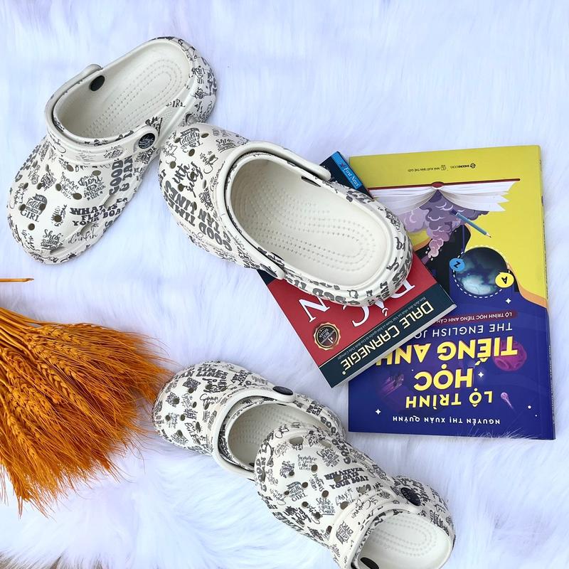 Dép sục Nesty [NE01-2]hot trend hoạ tiết chữ full size gia đình DéP Nam Đế Bằng GiàY - Chất liệu nhựa EVA siêu nhẹ - Cao Su, Hoa