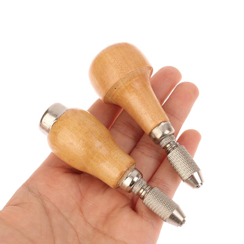 Product Introduction of DIY Jewelry Tools Jewelers Pin Vise Vice Wooden Handle With 2 Chuck Twisting Wire Wrapping Drill Tool Kit 15