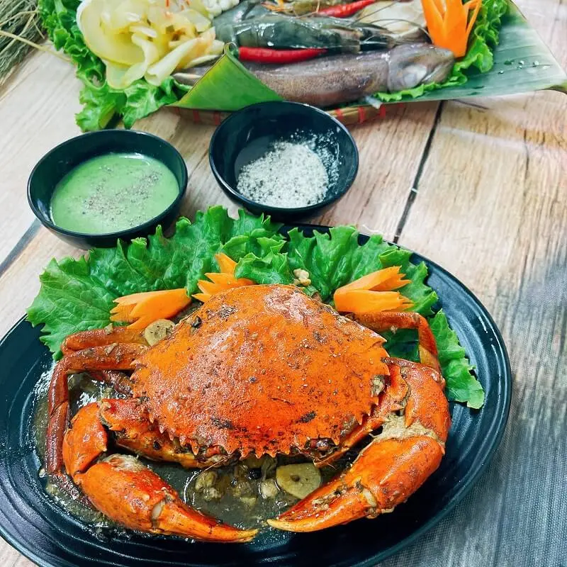 Cua Sốt Tiêu Đen nhiều Size. Cam kết chính gốc Cà Mau và tỷ lệ thịt và gạch trong thân cua đạt trên 90%, nếu óp shop bù miễn phí con khác  - CUACMU chấm VN- bộ  cua bộ  cua cua  cà mau