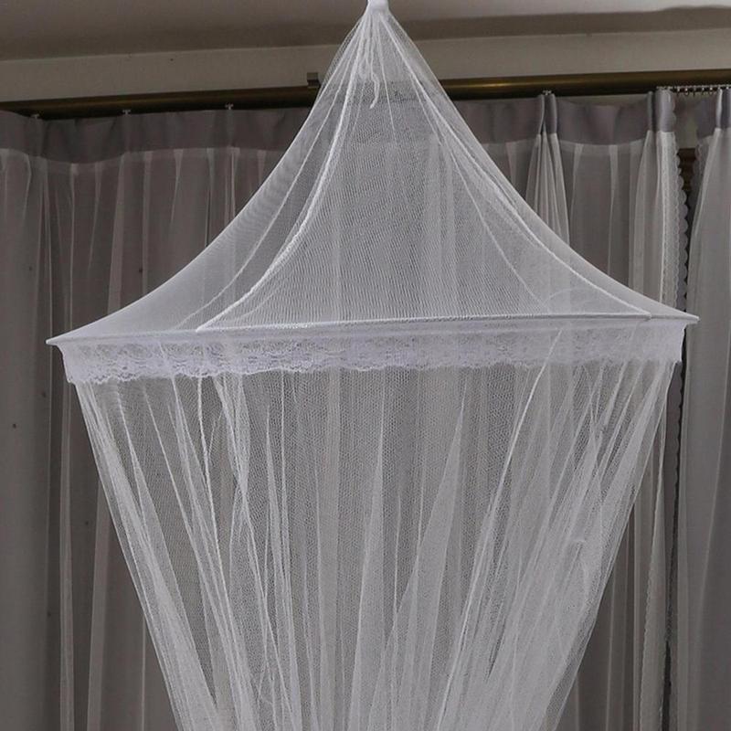 Product Introduction of Round Dome Canopy Comfortable Net Bed Canopy Polyester Elastic Round Dome Odorless Breathable Summer Essentials Bed Tent For 12