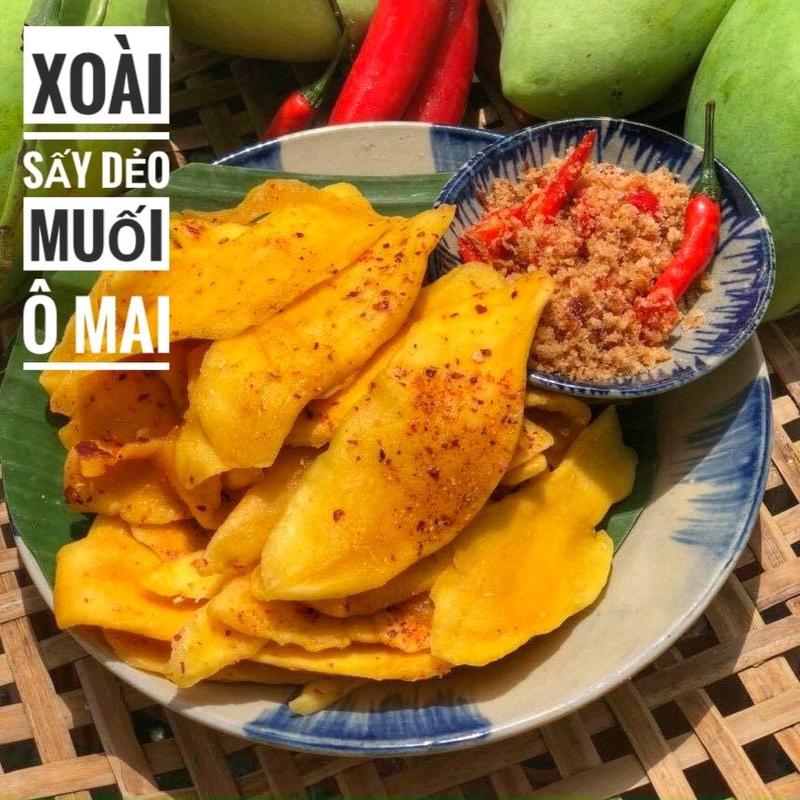  Xoài sấy dẻo Muối Ớt 500gram chua ngọt tự nhiên không xơ hàng xuất khẩu hàng loại 1_Ăn VặT hÀ Nội Food xoài phơi khô 