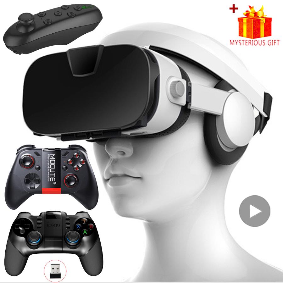 Virtual Reality 3D VR Glasses Headset Phone Viar Device Helmet Lenses Goggles Smart Smartphone Headphone Mobile Game Cell Viewer - Image 7