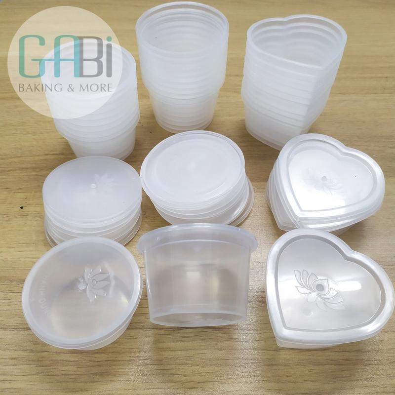 Set 50 hộp nhựa đựng caramen/flan