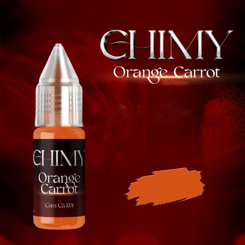 Chimy mực viết bút máy học sinh màu cam carrot - chai 7ml 12ml