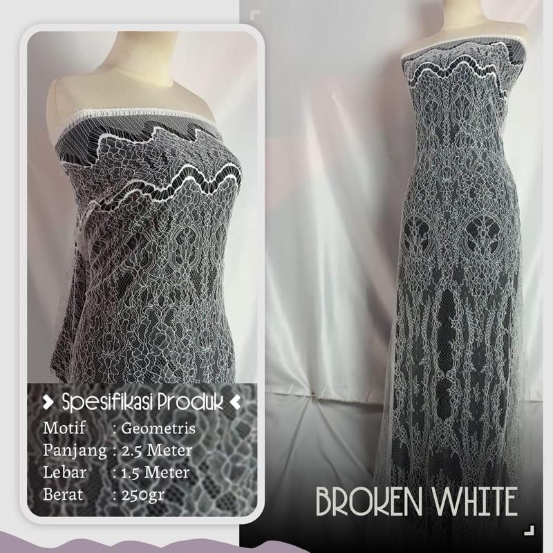 Product Introduction of Kain Brokat Chantilly Lace Panel, Brukat Chantily santily 1