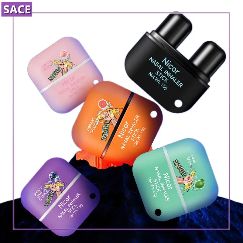 NICOR Upgraded with Lace Cleansing Nasal Refreshing Stick Nasal Suction Cool Oil Nose Anti-sleeping